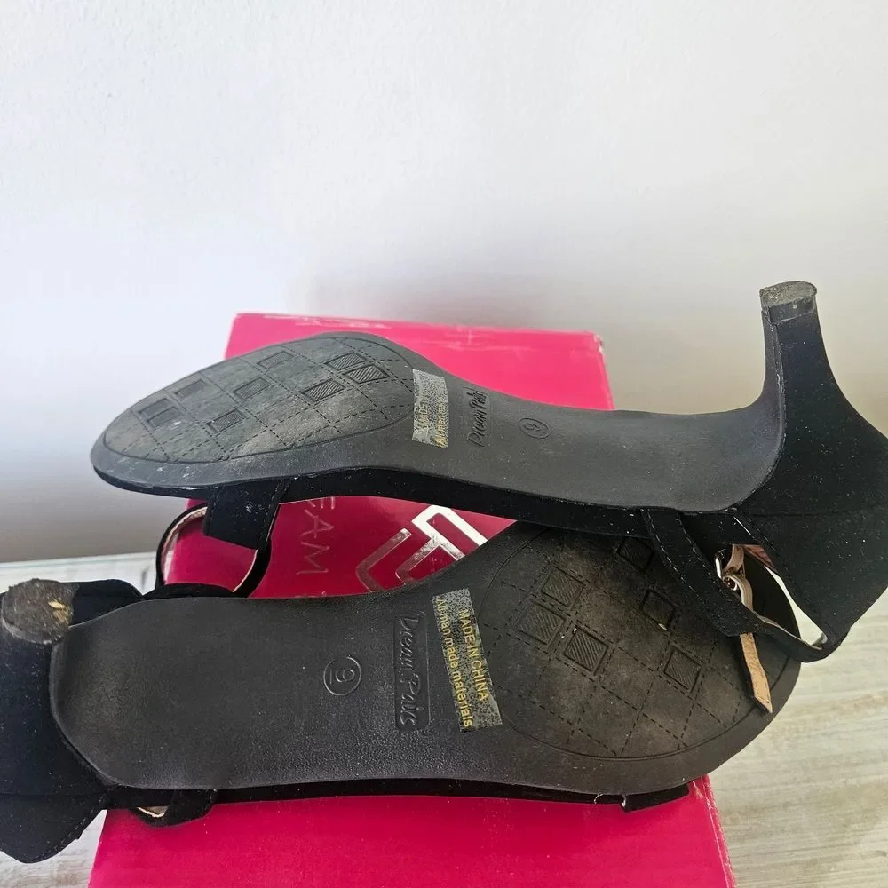 Dream Pairs Lexii Black Women's Heeled Sandals-New